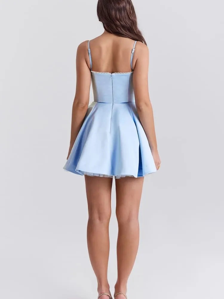Cinderella Blue Tulle Mini Dress