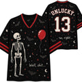 Chaotic Club Skeleton Red Balloon Halloween Mesh Jersey