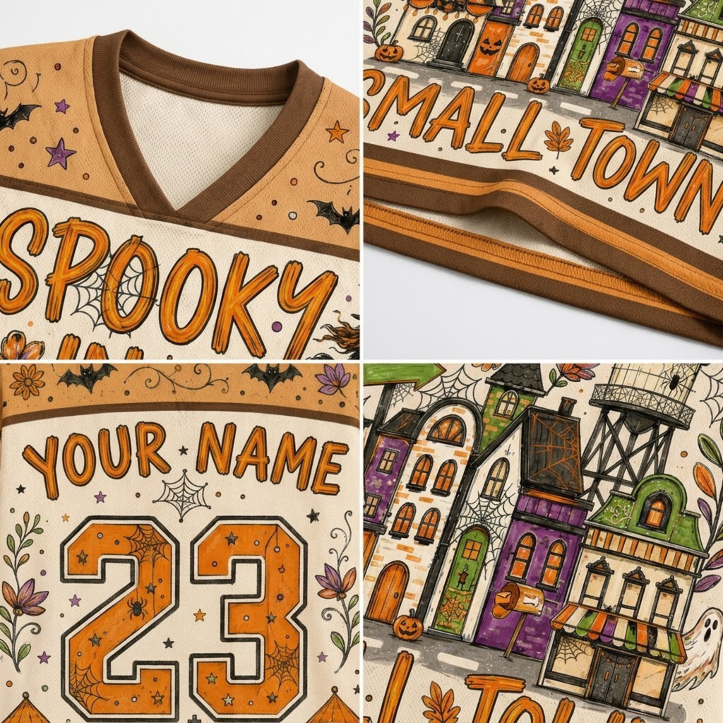 Chaotic Club Custom Spooky In A Small Town Witch Mesh Jersey