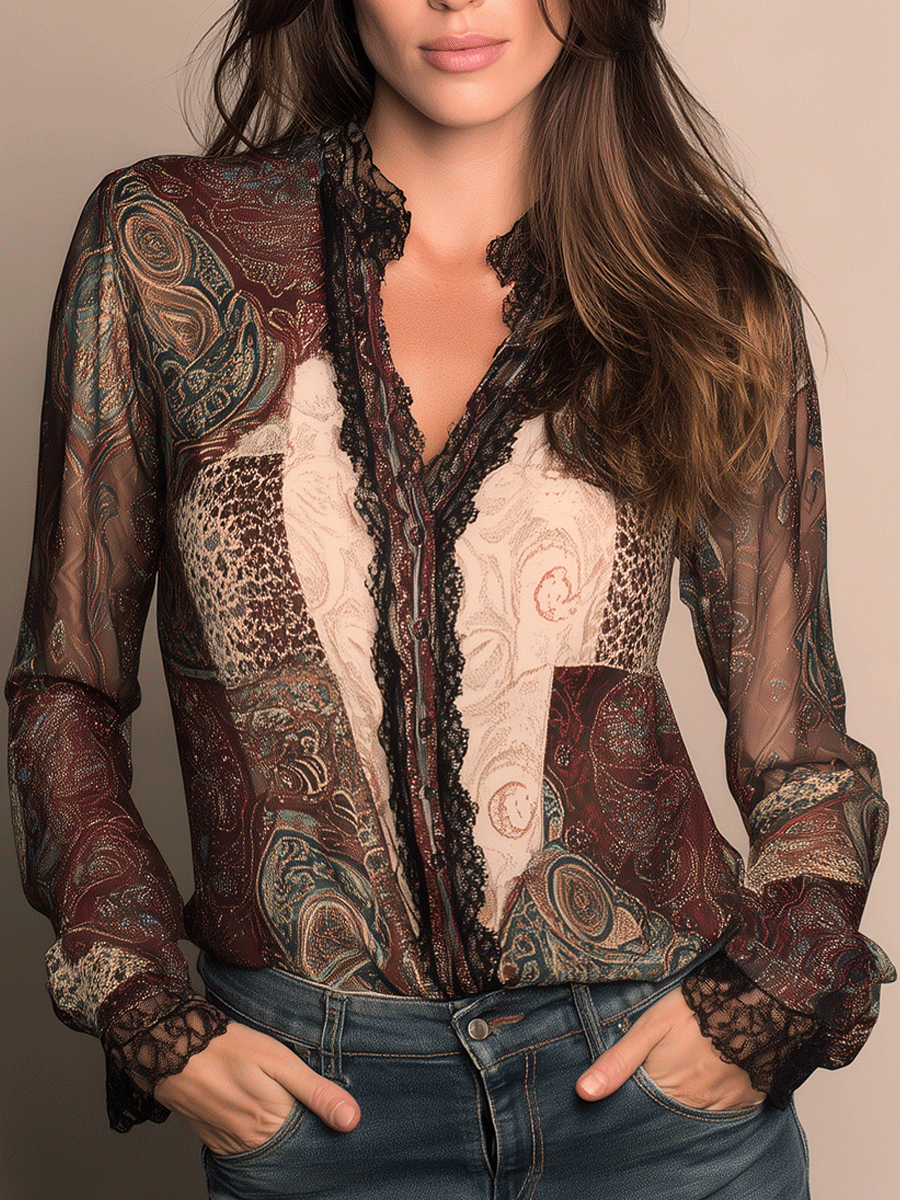 Shirt with lace – Designer Aesthetic