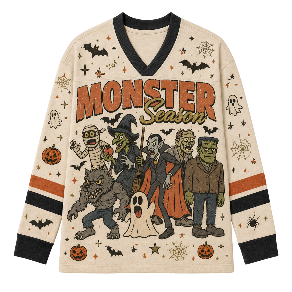 Chaotic Club Custom Monster Season Halloween Long Sleeve Jersey