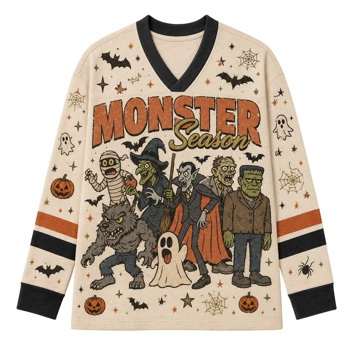Chaotic Club Custom Monster Season Halloween Long Sleeve Jersey