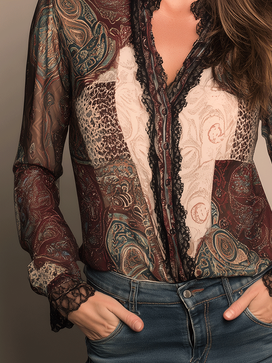 Shirt with lace – Designer Aesthetic