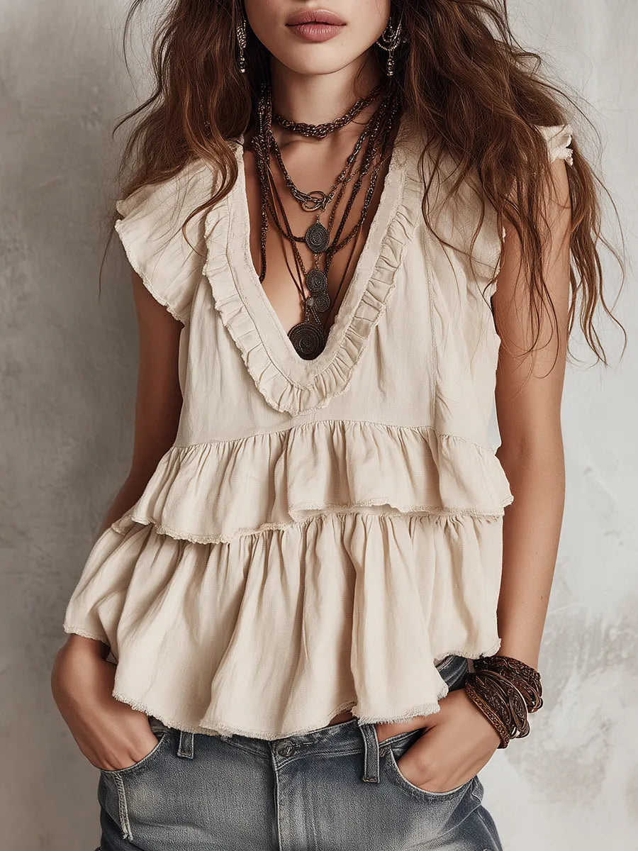 Blouse That Flatters – Bohemian & linen