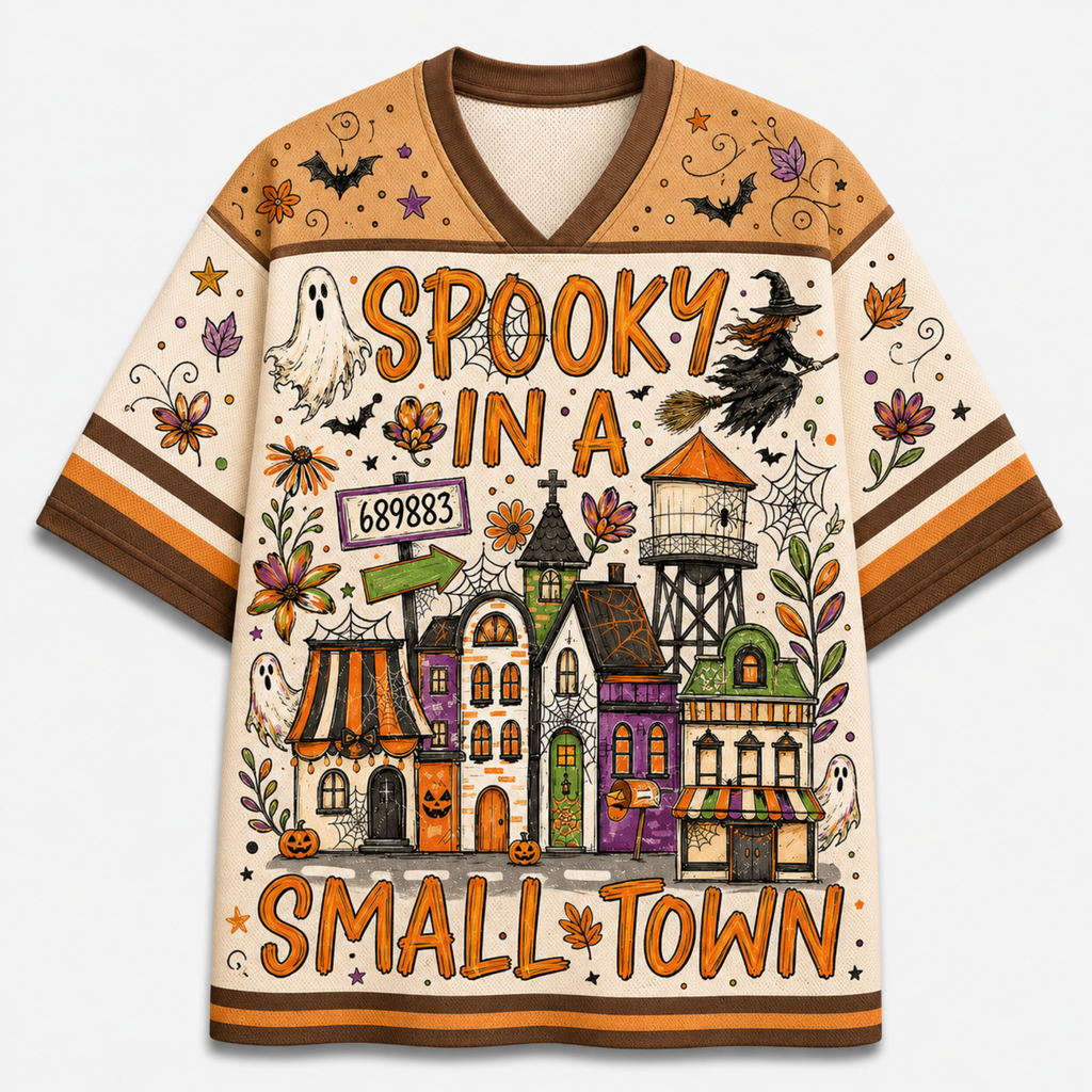 Chaotic Club Custom Spooky In A Small Town Witch Mesh Jersey