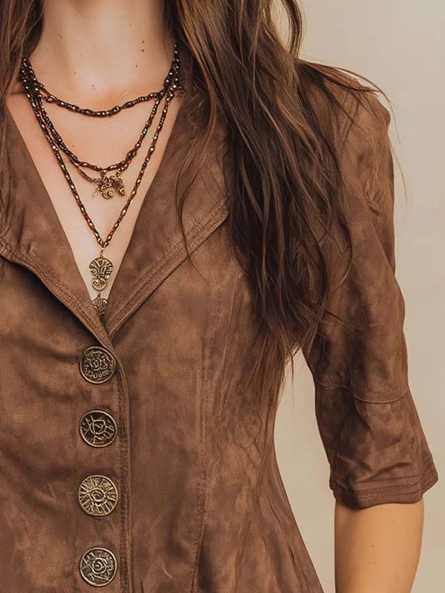 Shirt That Flatters – Vintage & suede
