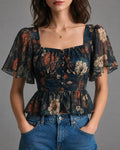 Top with chiffon – Affordable Luxury