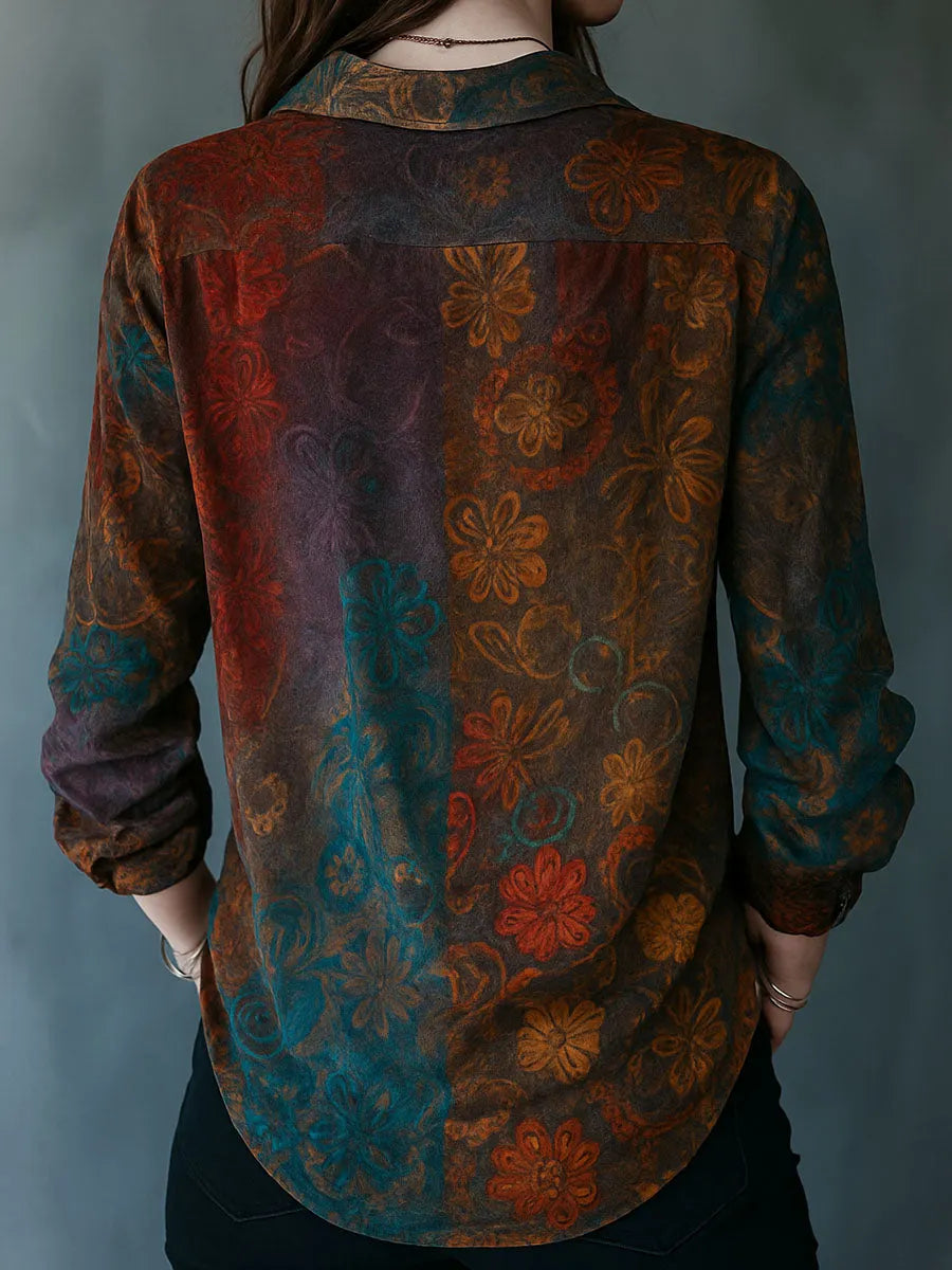 Boho Shirt in velvet, Affordable Luxury