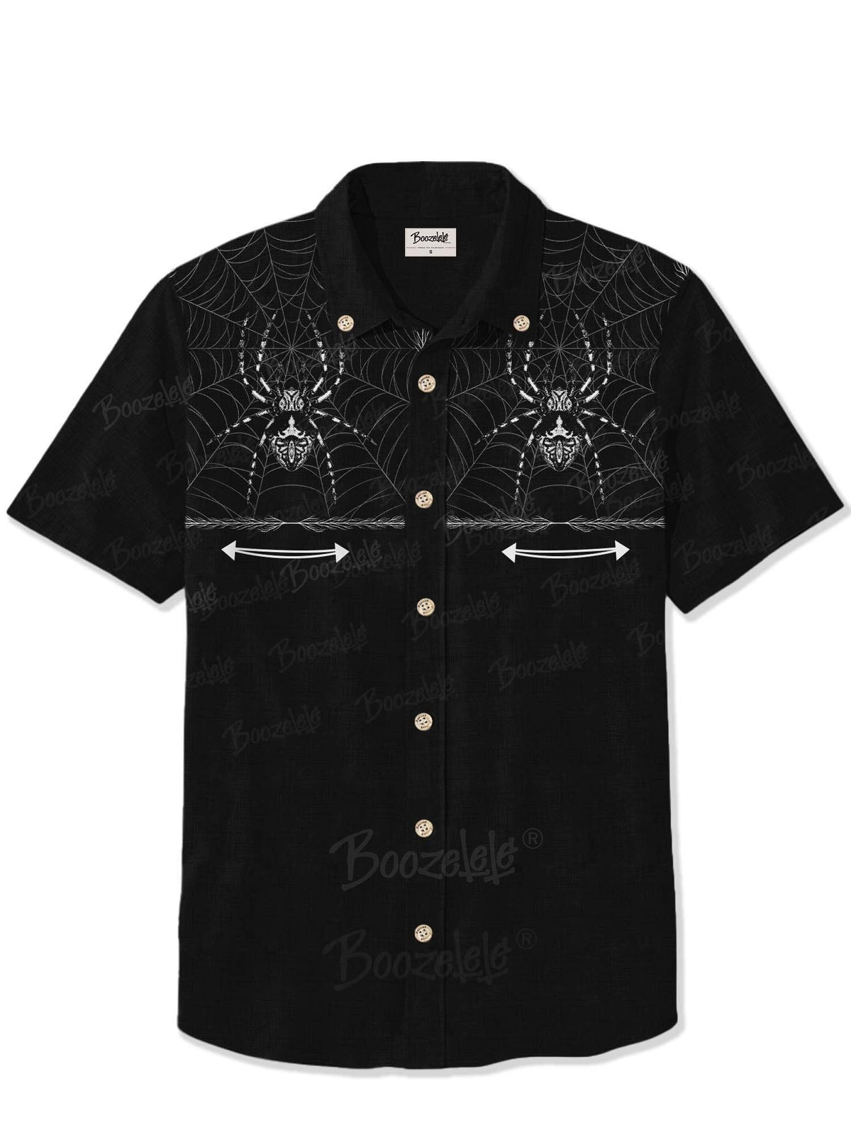 [Mystic Heart X Boozelele]Spider On Spider Web  - 100% Cotton Shirt
