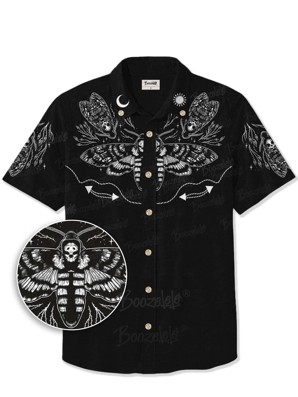 [Mystic Heart X Boozelele]Death Moths  - 100% Cotton Shirt