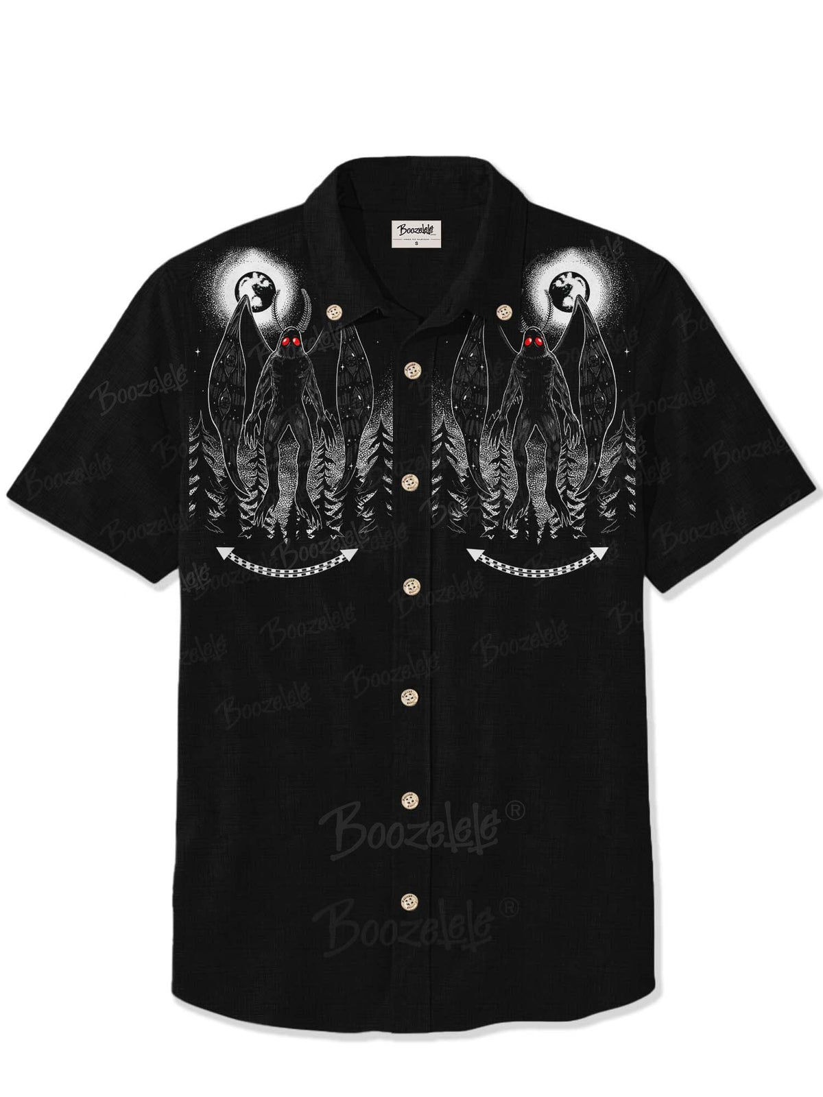 [Mystic Heart X Boozelele]Mothman  - 100% Cotton Shirt