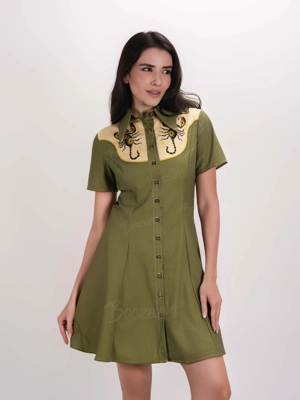 [Clearance]Western Scorpion And Cactus - 100% Cotton Dress