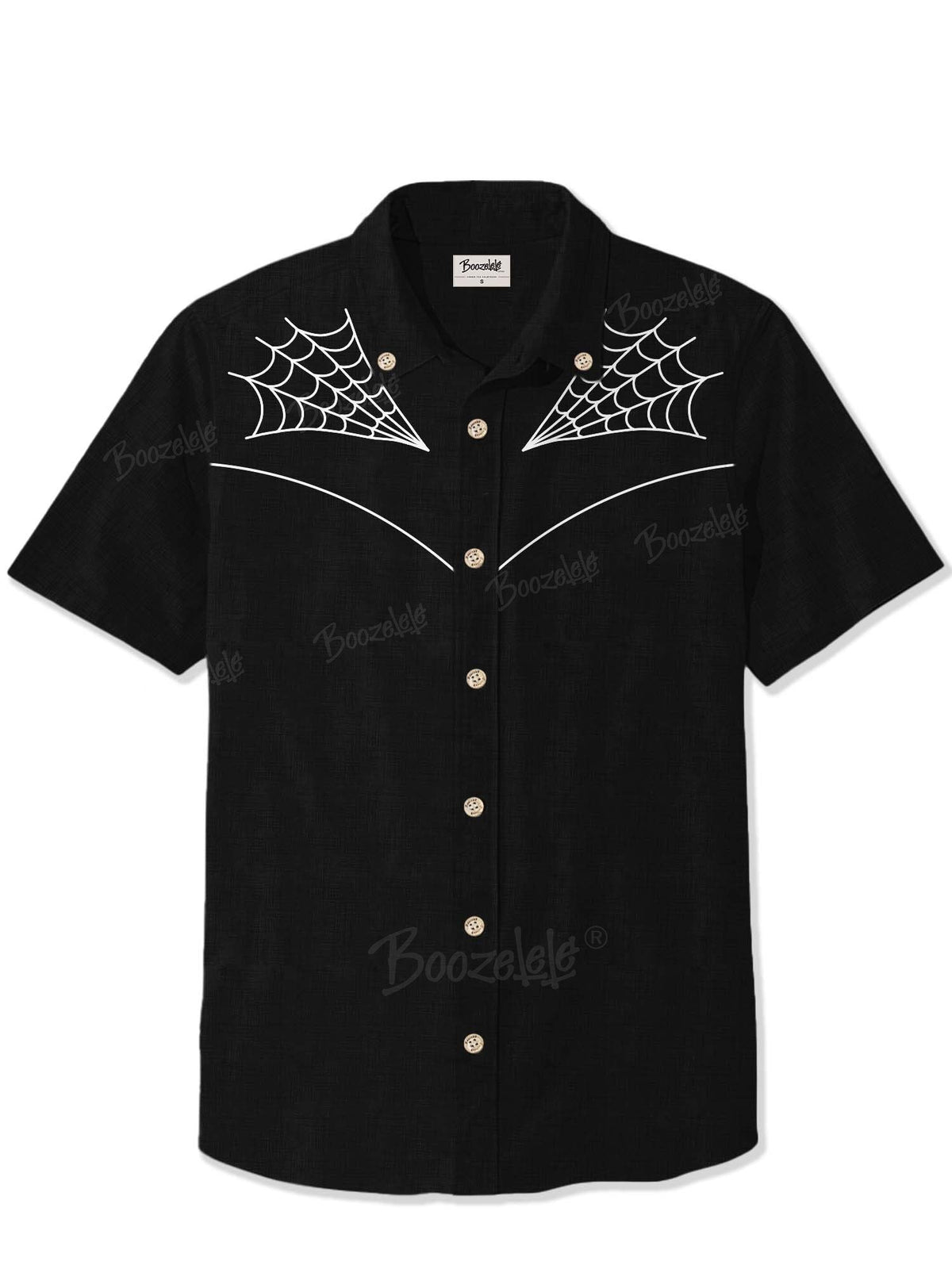 [Embroidery]Spider Web - 100% Cotton Shirt