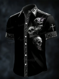 Dark Skull Print - 100% Cotton Shirt