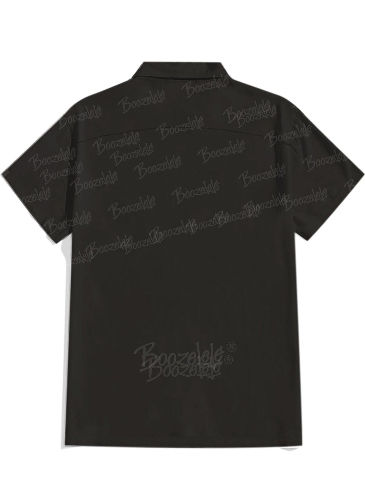 [Embroidery]Men'S KEN Same Style Beach West Cowboy Printed 100% Cotton Shirt