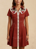 [Clearance]Western Cute Cat Cowboy - 100% Cotton Dress