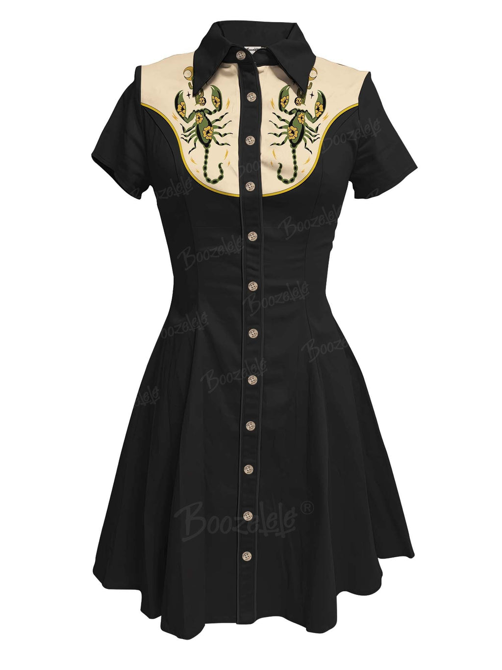 [Clearance]Western Scorpion And Cactus - 100% Cotton Dress